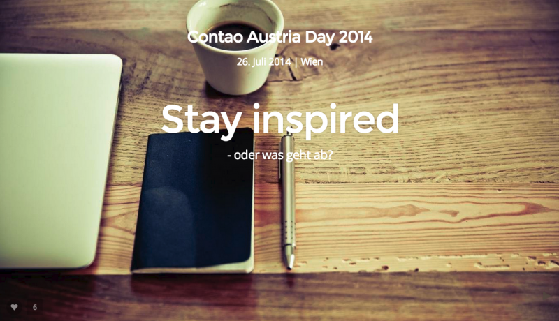 Stay inspired – oder was geht ab?